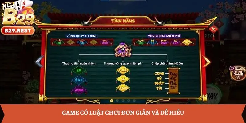 Game có luật chơi đơn giản và dễ hiểu