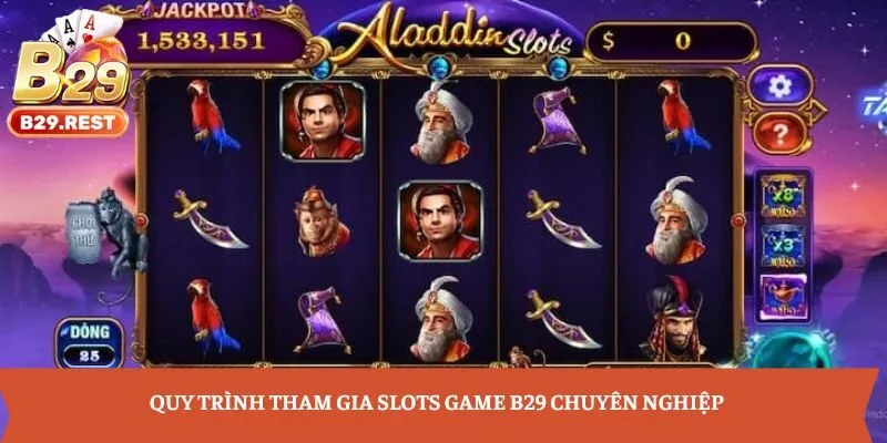 Quy trình tham gia slots game B29 chuyên nghiệp